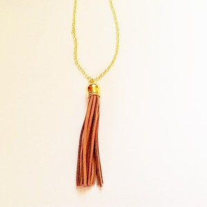 Tassel, Collier, braun Quaste Halskette, Quaste Schmuck, bunten Schmuck, braune Halskette, Halskette Schichtung, Anweisung Halskette
