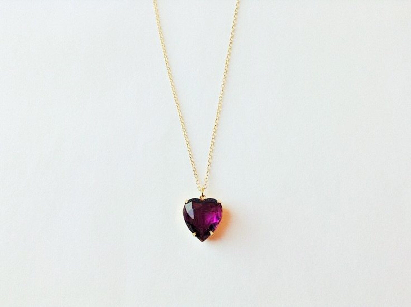 Purple Heart Necklace