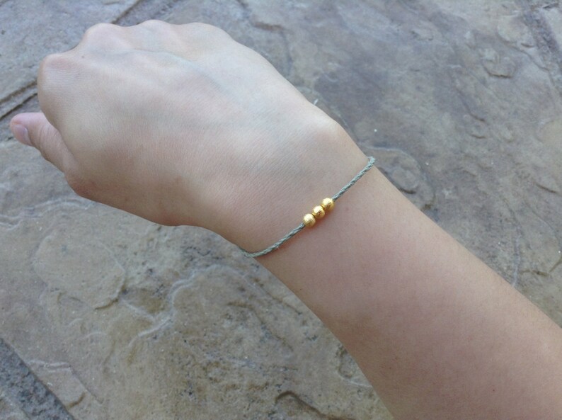 Natural Green Hemp Bracelet Green String Bracelet Zen Etsy