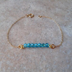 Perle graine bleu bar bracelet minimaliste de bracelet, bracelet dainty, mignon bracelet délicat, bracelet de perle, bracelet Bohème, bracelet moderne