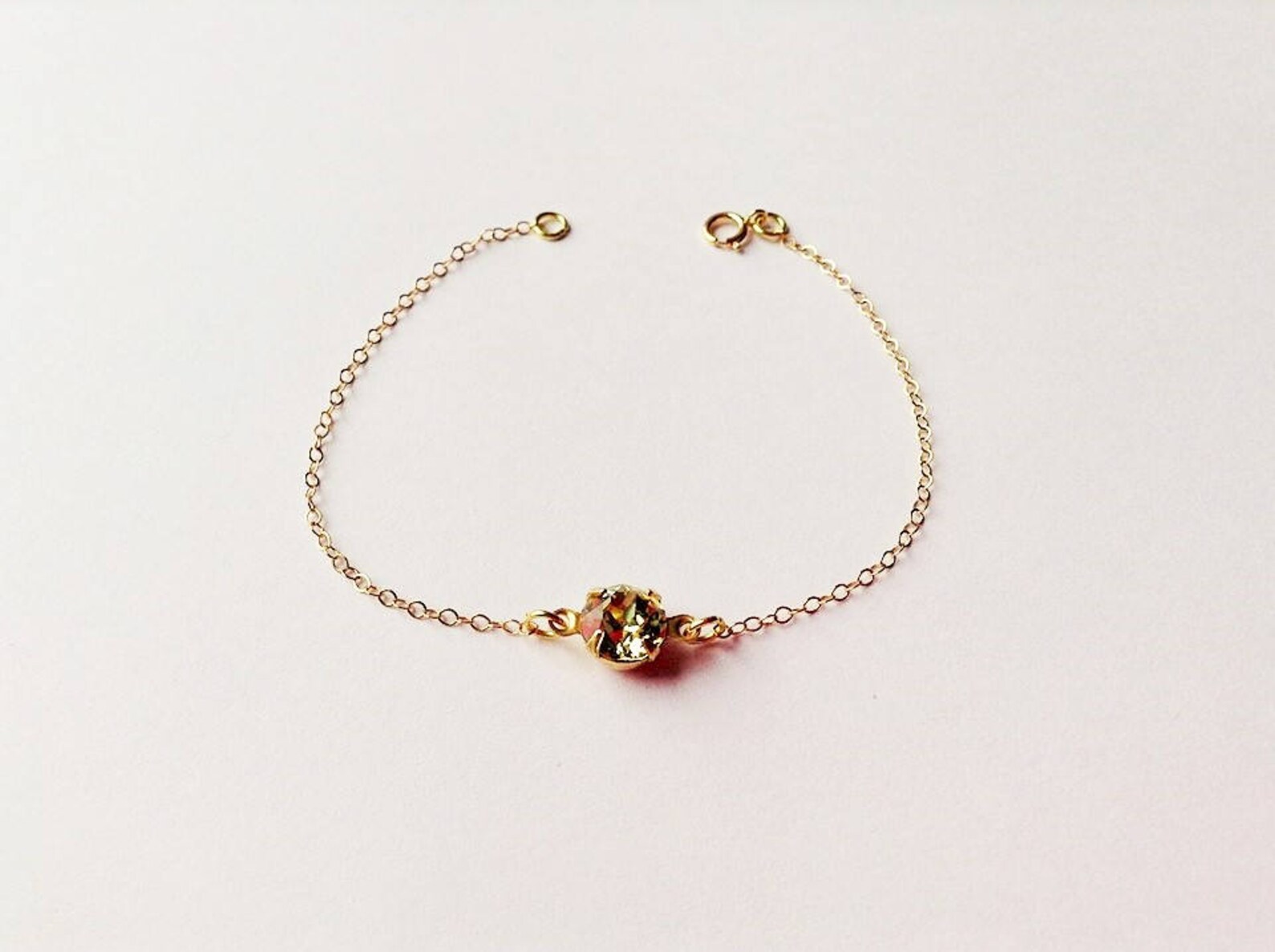 Jonquil Bracelet Minimalist Gold Bracelet Gold Dainty Etsy