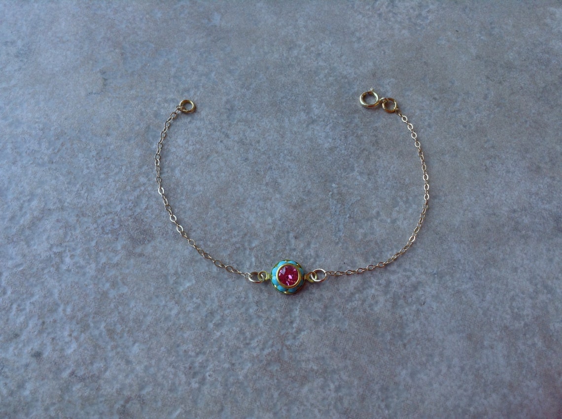 Pandachilla Traditional Tiny Turquoise Bracelet [o819