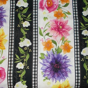 Floral Stripe From the in Bloom Collection by Nancy Mink for Wilmington Prints, Quilt or Craft Fabric. Fabric by the Yard. - Etsy Floral Stripe From the in Bloom Collection by Nancy Mink for Wilmington Prints, Quilt or Craft Fabric. Fabric by the Yard. - Etsy