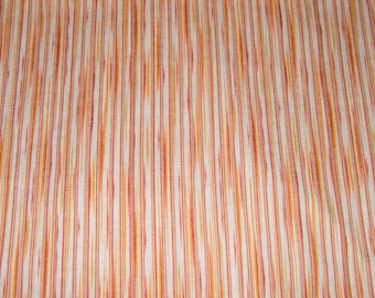 BTY Kona Bay HARMONY STRIPES Orange Print 100% Cotton Quilt Crafting Fabric by the Yard