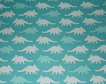 BTY Robert KAUFMAN Prehistoric Pals - DINOSAURS Blue Print 100% Cotton Quilt Crafting Fabric by the Yard