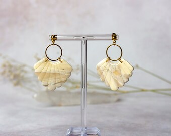 Earrings | marbled effect | opal effect | handmade