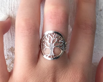 Tree of life ring, Silver tree of life ring, Tree ring, Silver ring, Antique design, Original tree of life ring, Universal gift, Chic ring