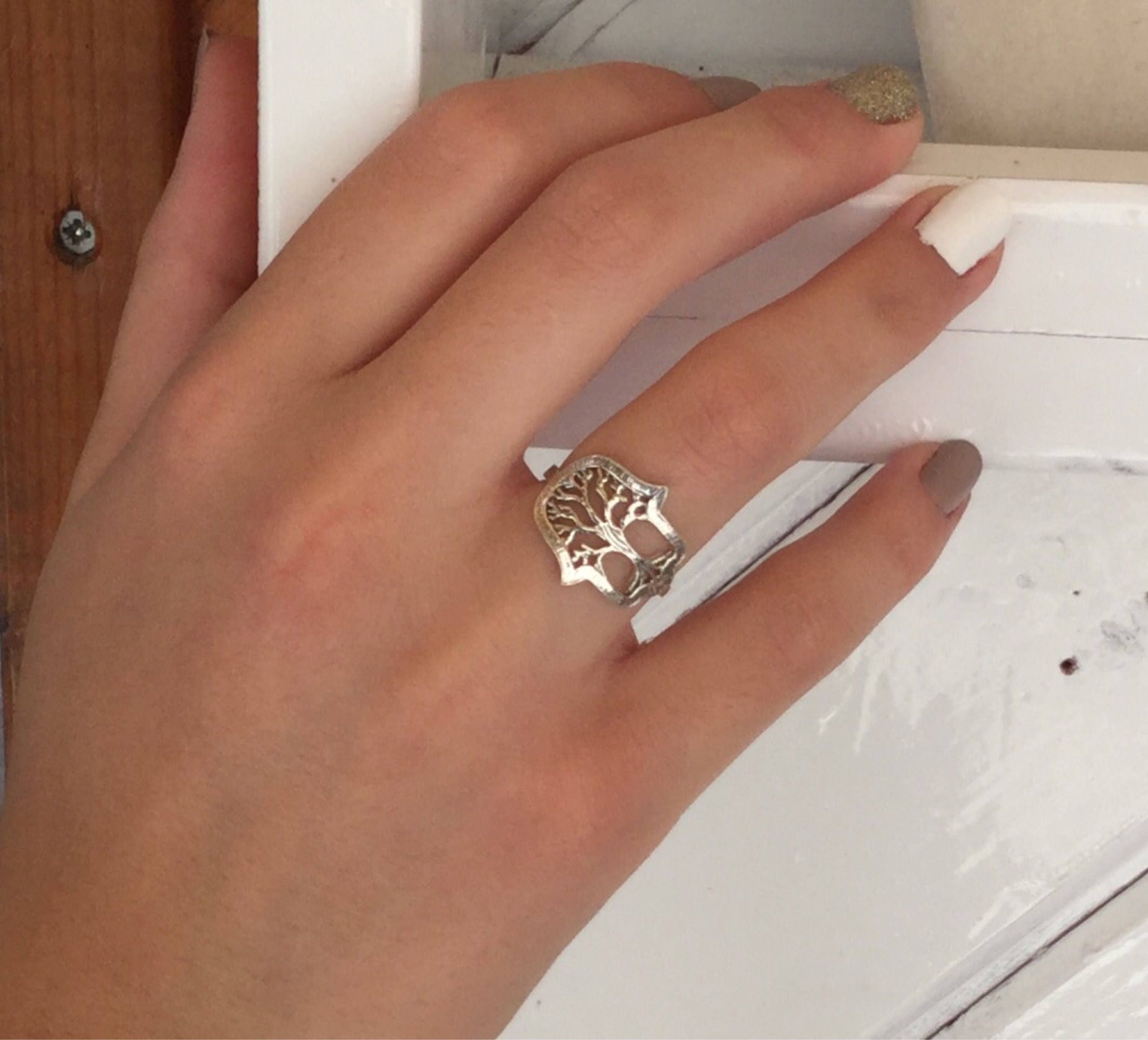 Hamsa ring on sale