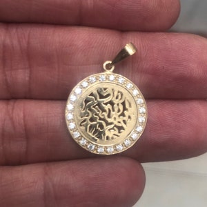 Shema Israel necklace, Gold diamonds necklace, Shema gold necklace, 14k gold necklace with diamonds , Hand made necklace, Shema necklace