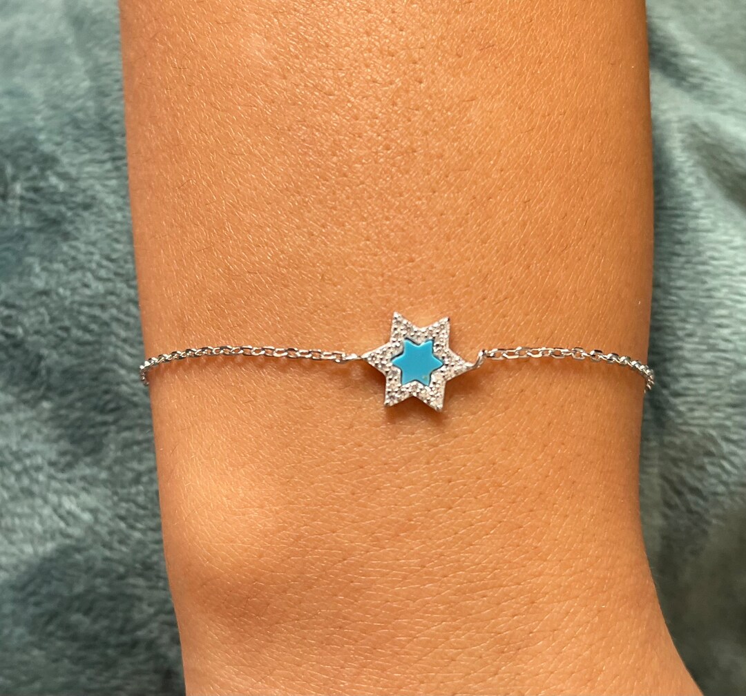 Star of David Bracelet Sterling Silver Star of David Bracelet Etsy