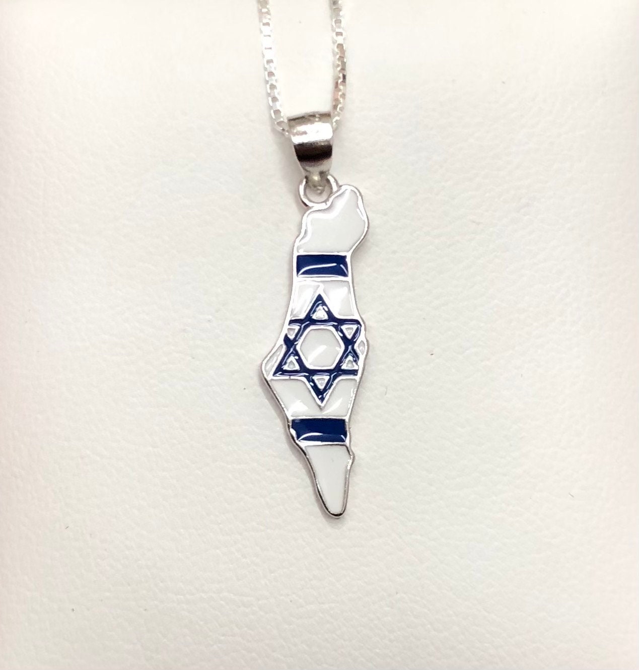 Israel Map Necklace | Star of David Necklace | Onecklace