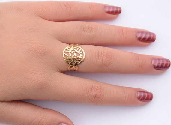 Shema Israel Ring: 14k Gold Filled Hebrew Bible Verse Ring
