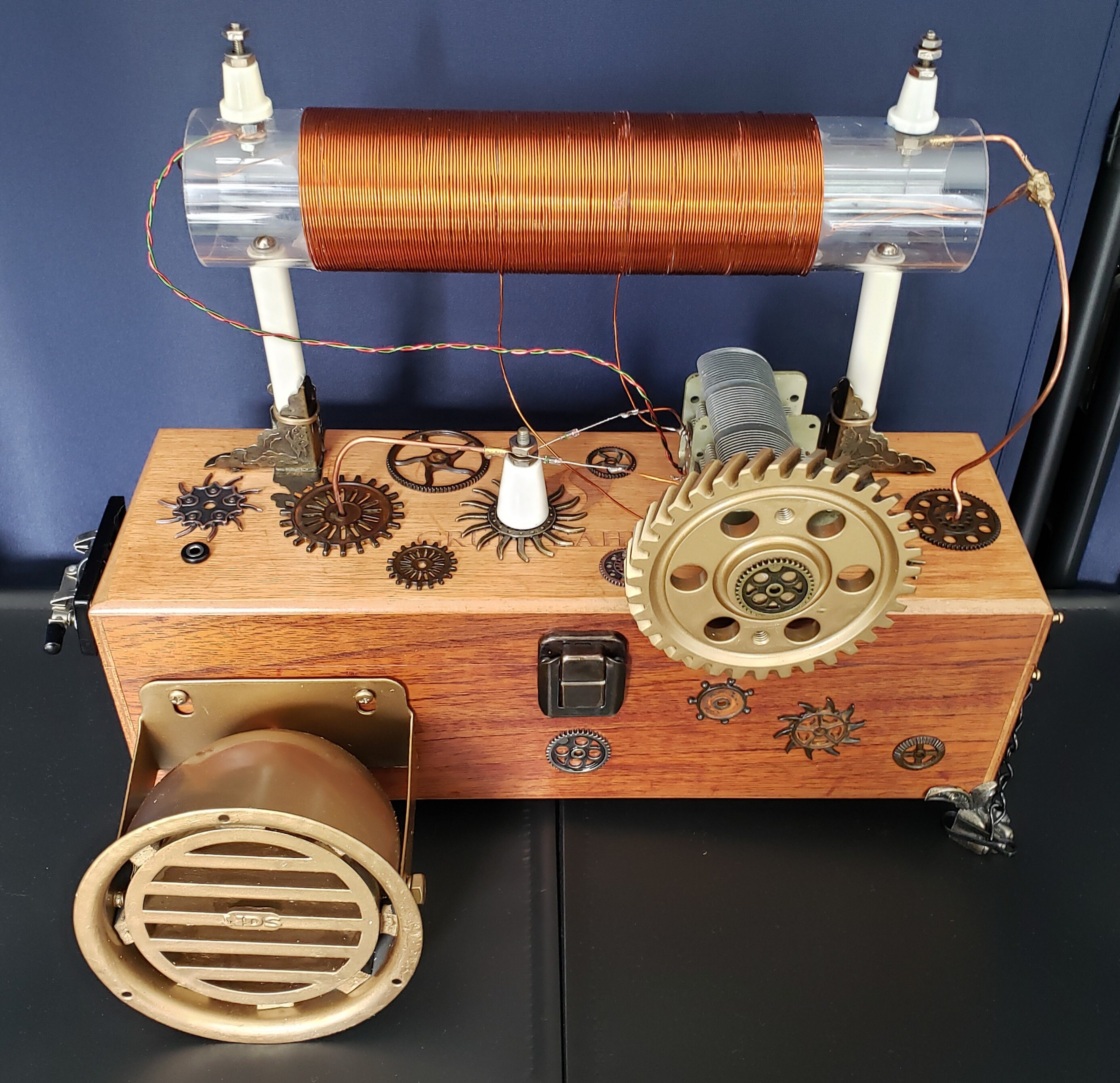 Crystal Radio Steampunk Highly Sensitive. Great Resonance Using Short ...