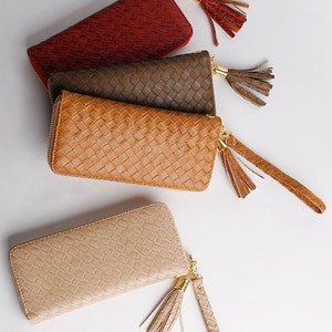 Mesh Pattern wallet clutch bag Synthetic Leather Wallet Women Wallet Ladies Purse Leather Items Vintage Wallet
