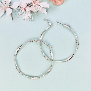 Silver Hoop Earrings, Silver Bold Earrings, Minimalist Earrings, Silver Earrings, Small Earrings , Boho, Hippie Style, Round Tube Hoops