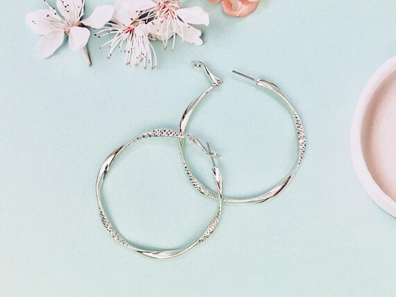 アクセサリーその他 MIDNIGHT MOMENT - bold hoop earring - silver J16E-BOLDBALANCE-GOLD-