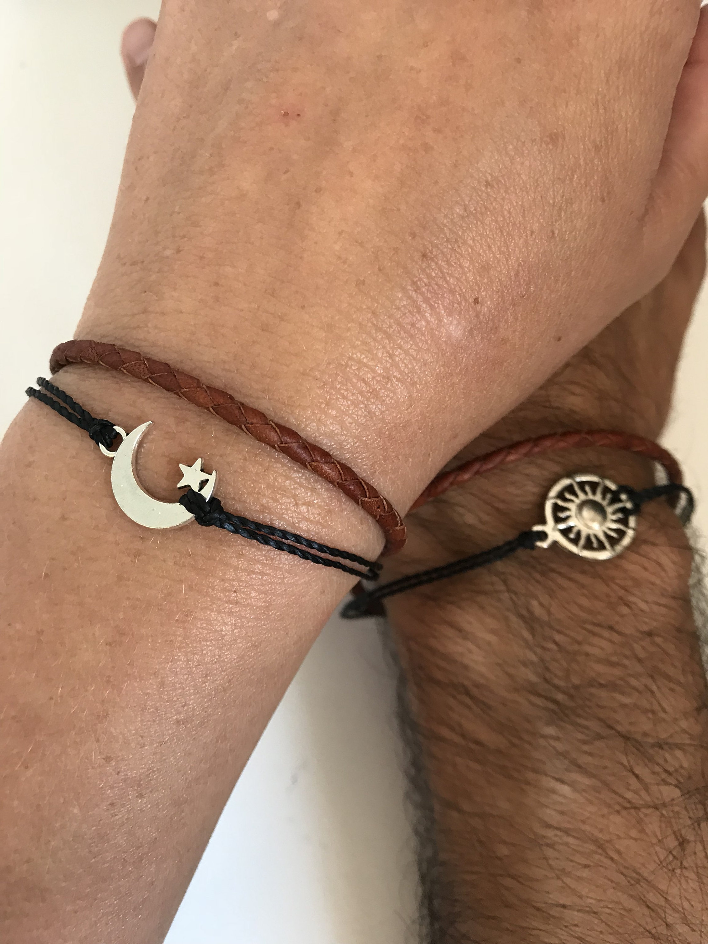 Couples Bracelets 345 Sun and Moon 