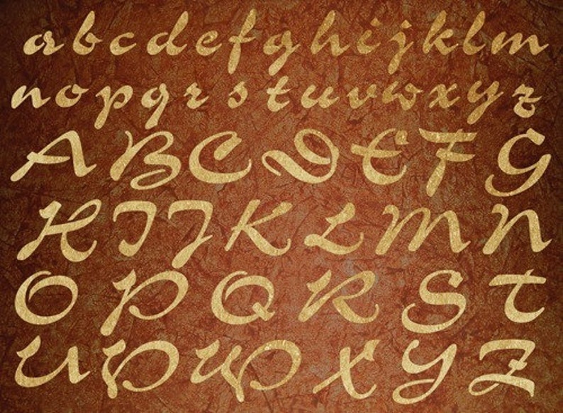 Stencil Wandschablone Alphabet 2 Bild 1