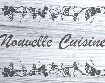 Stencil Wandschablone »Cuisine«