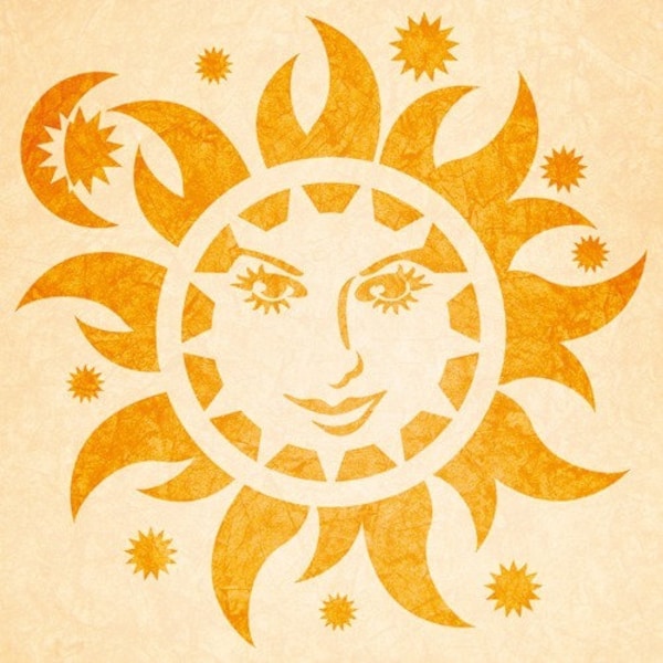 Stencil Wall Mask» Sun «