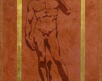 Stencil Wandschablone »David«