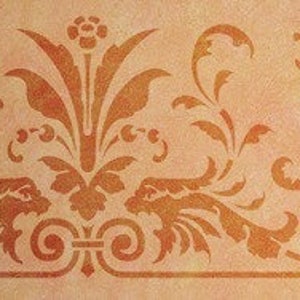 Stencil Wall Template» Dragongarden «