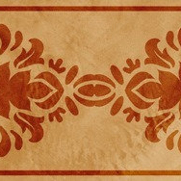 Stencil wall Template» foliage «