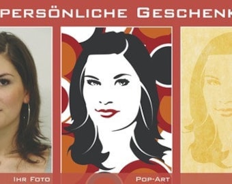 Stencil Ihr Portrait als Wandschablone