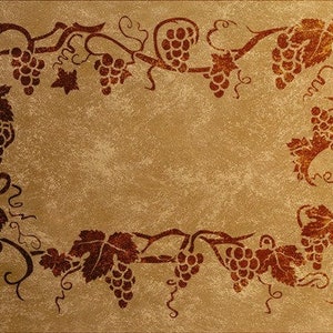 Stencil wall stencil &quot;Wine leaves&quot;
