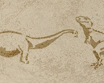 Stencil Wandschablone »Dinosaurier 2«