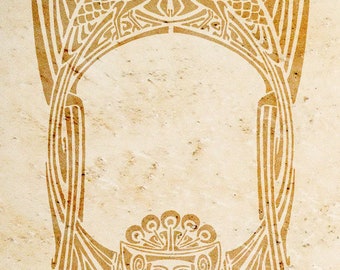 Stencil da parete »Dea Art Nouveau«