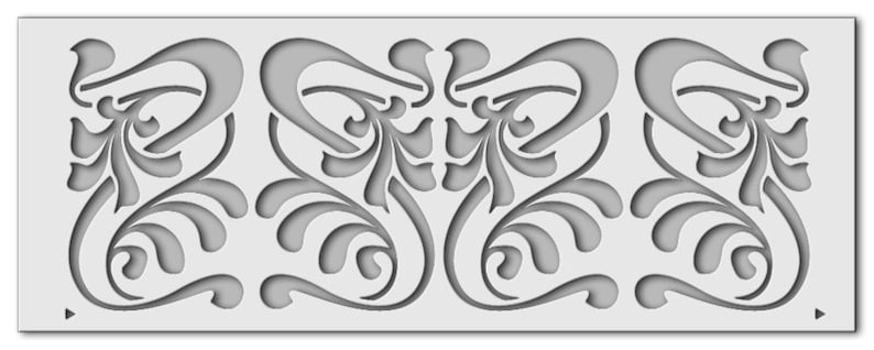 Stencil Jugendstil 2 0368 zdjęcie 2