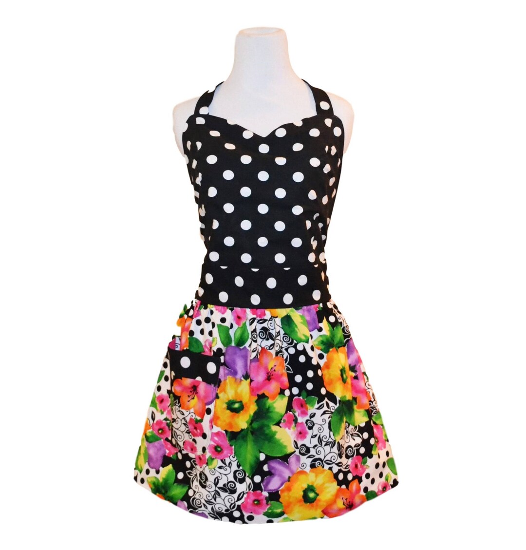 Geometric Floral Spring-Sky Apron main image 1
