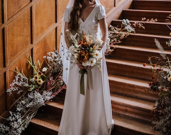 FOREST WEDDING DRESS simple wedding dress. downton abbey wedding. vintage style wedding dress. wedding gown