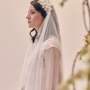 ANGEL VEIL Juliette cap veil, vintage style veil, long veil, Kate moss veil, art deco veil image 2