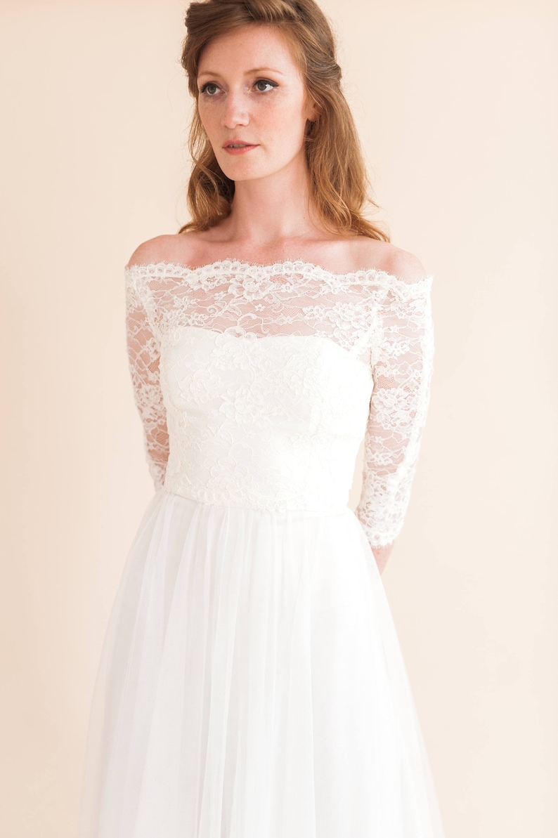 ESME TOP Lace Topper Lace Cover Up. Lace Top. Bridal Top. Etsy