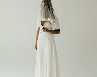 HONOUR DRESS simple wedding dress, modest wedding dress, vintage style wedding dress