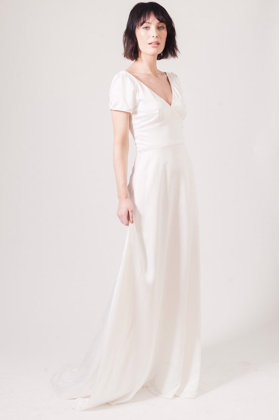 Forest Dress Non Traditional Wedding Dress Art Deco Wedding Etsy