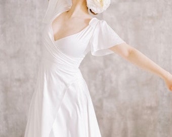 MELODY WEDDING DRESS simple wedding dress, vintage style wedding dress, wedding dress, bridal gown