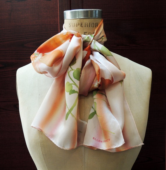 ELLEN TRACY SILK Scarf: Headband Turban Hair Wrap Vintage - Etsy