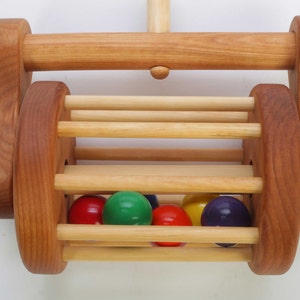 Wooden Lawnmower Push Toy Toddler Gift Toddler Push Toy Wood Toy Mower image 3