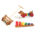 Wooden Toy Toddler Gift Set - Push Toy - Pull Toy - Stacking Toy - Wooden Toys - Gift for 1 year olds