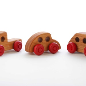 Wooden Mini Cars - Set of 3