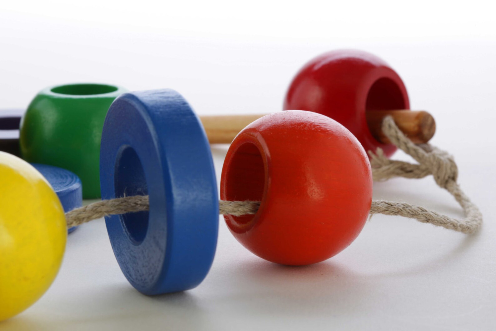 Wooden Threading Bead Set Lacing Bead Set Montessori Etsy