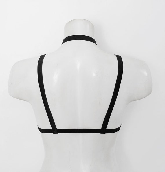 Elastic Chest Harness, Open Bust Bra, Women's Bralette Harness, Cupless  Elastic Bra 