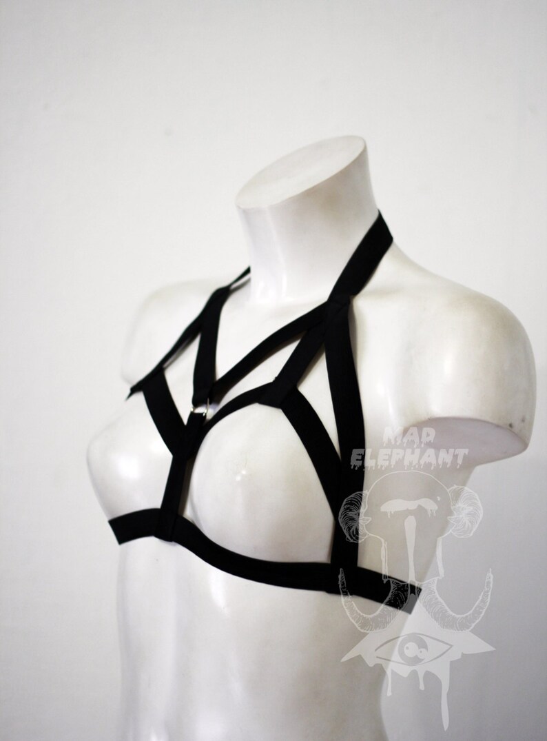 Open Bra Harness Elastic Chest Harness Cupless Bra Open Etsy