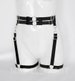 Elastic garter belt harness, lingerie belt with garters, waist and thigh harness belts 