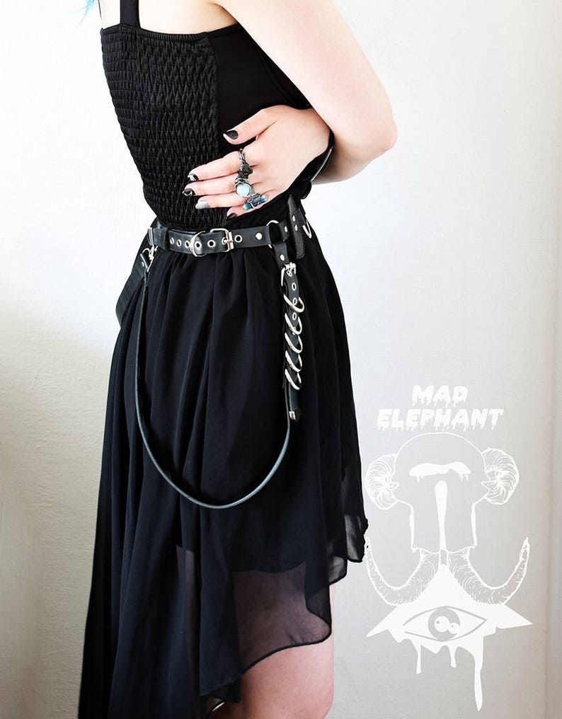 Adjustable Leather Harness Belt Womens Leather Accessory With Etsy