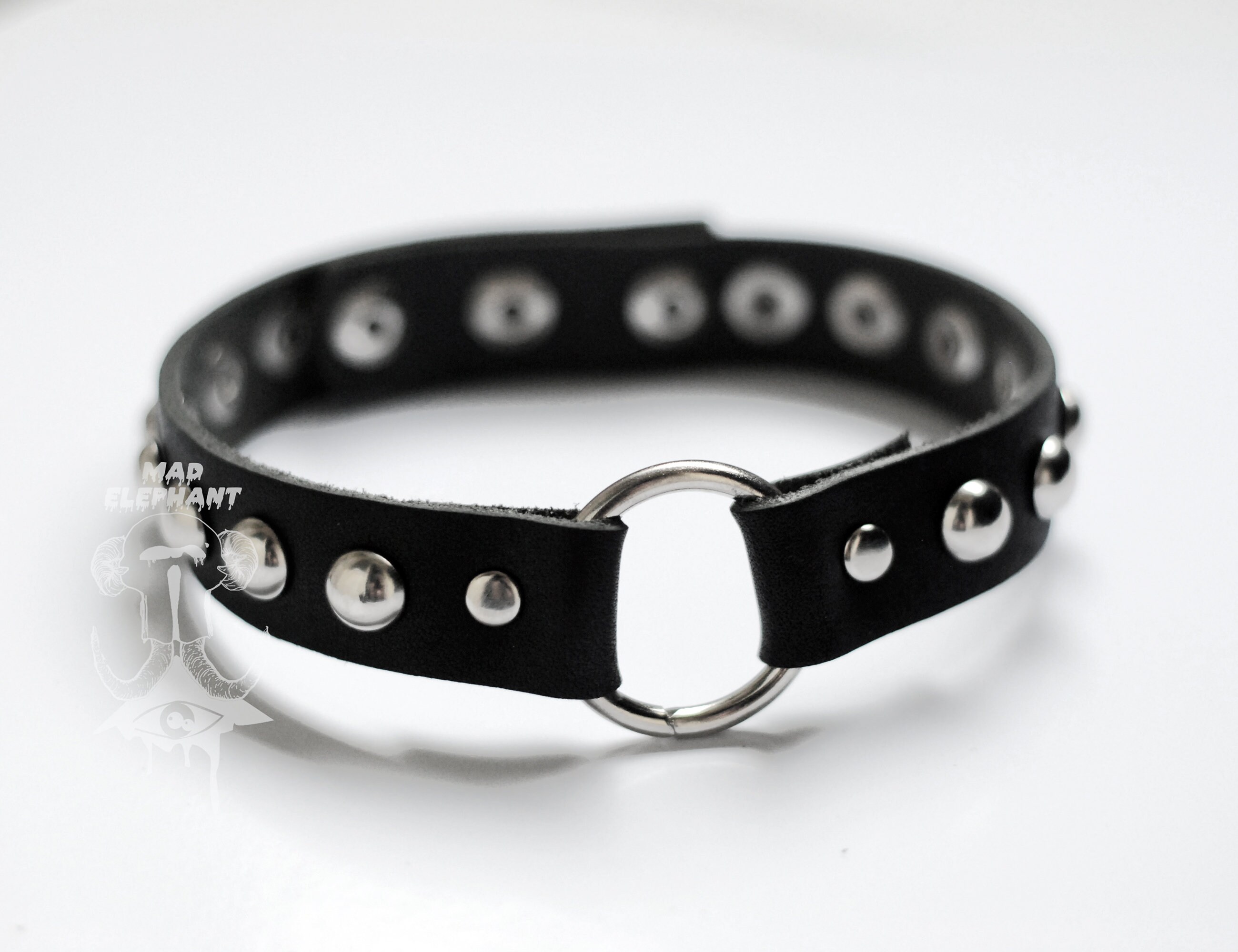 Unisex Genuine Leather Choker Neck 