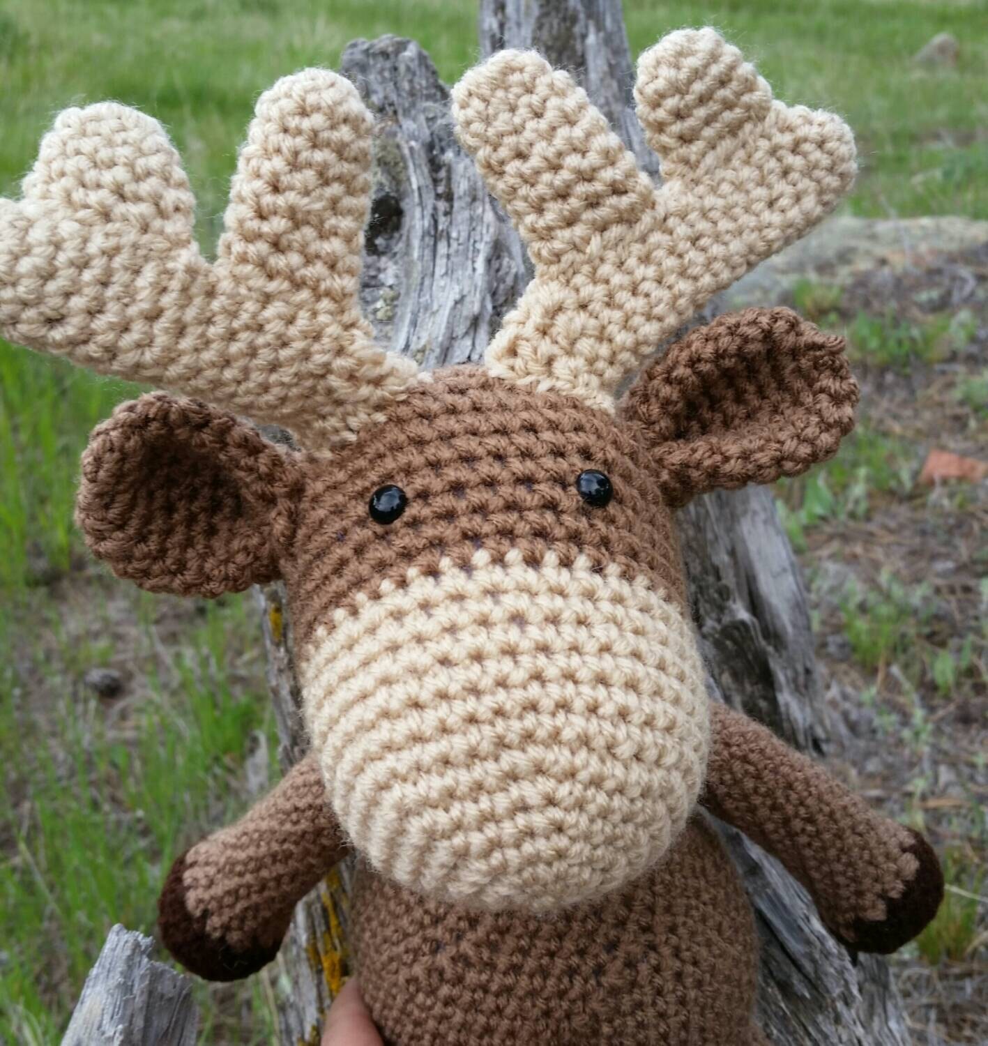 Crochet Moose Pattern Etsy
